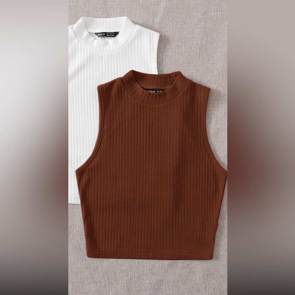 SHEIN 4-Pack Rib Knit Tank Tops - Size Large